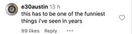 A netizen reacting to the Radke incident (Image via Instagram/@rockfeednet)
